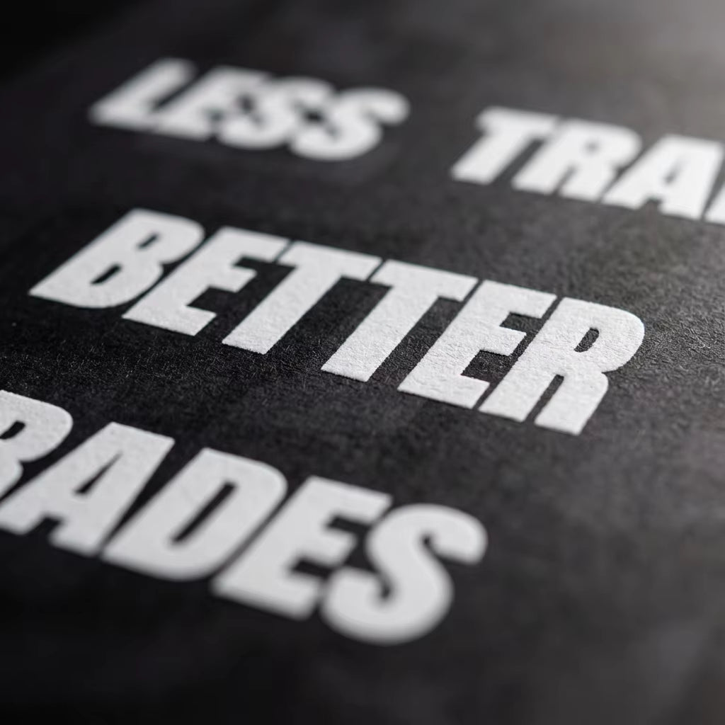 Less Trades Better Trades – Trader Discipline Poster