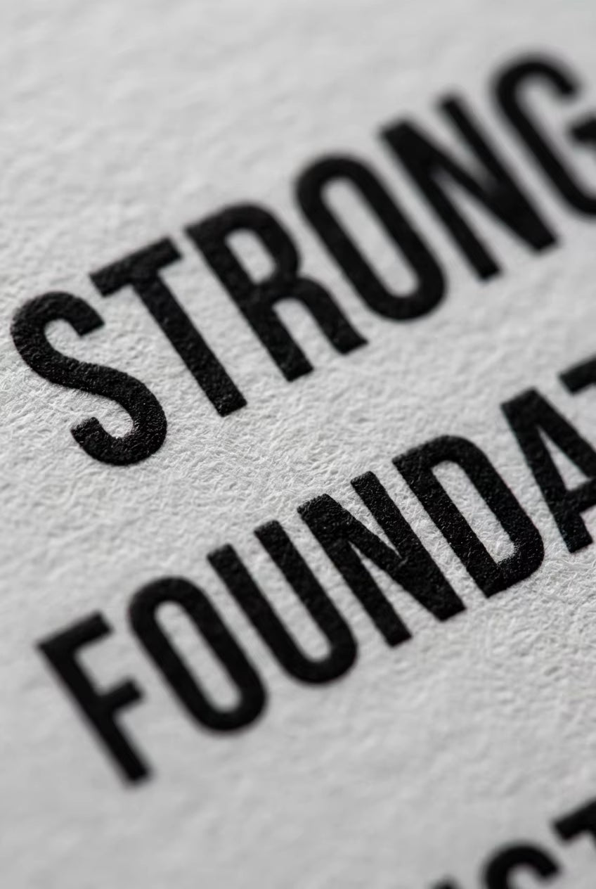 Strong Foundations - Entrepreneur Mindset Poster