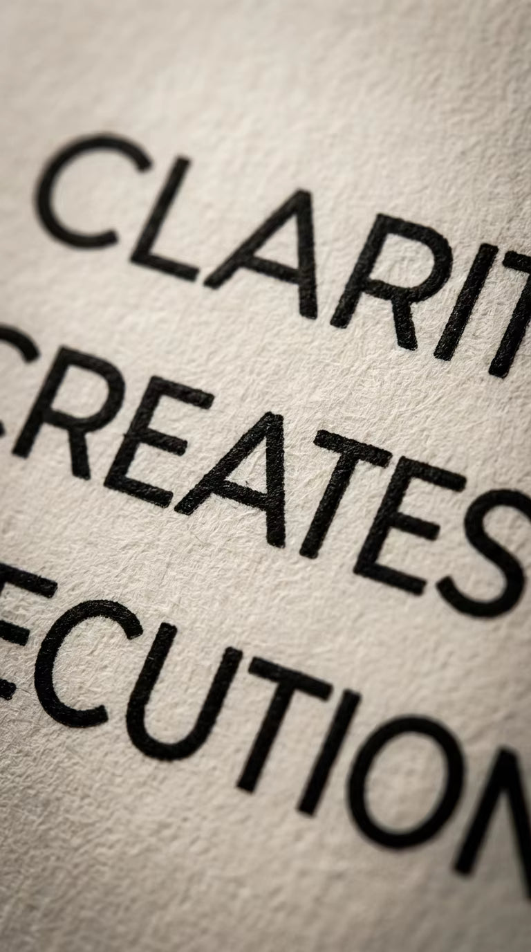Clarity Creates Execution - Focus & Execution Series
