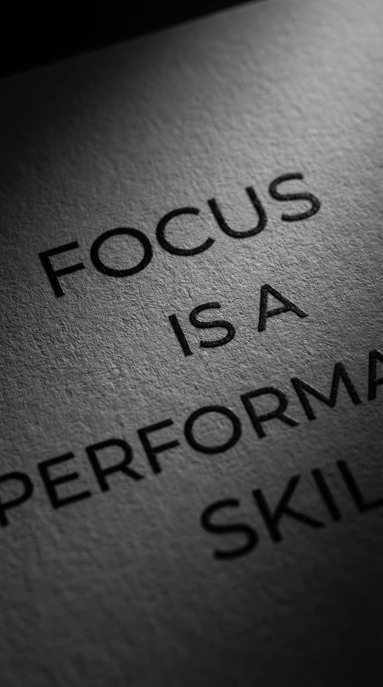 Focus is a Performance Skill - Focus & Execution Series
