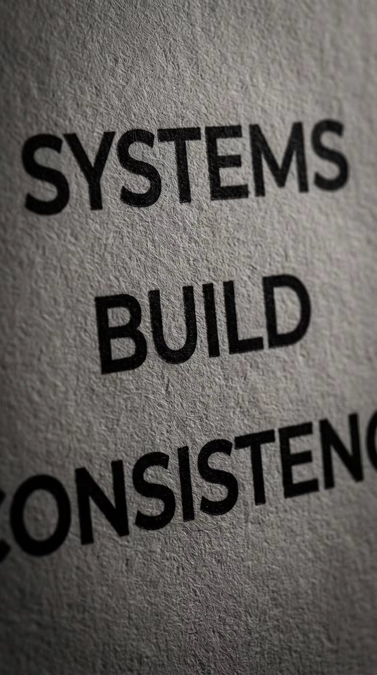 Systems Builds Consistency - Focus & Execution Series