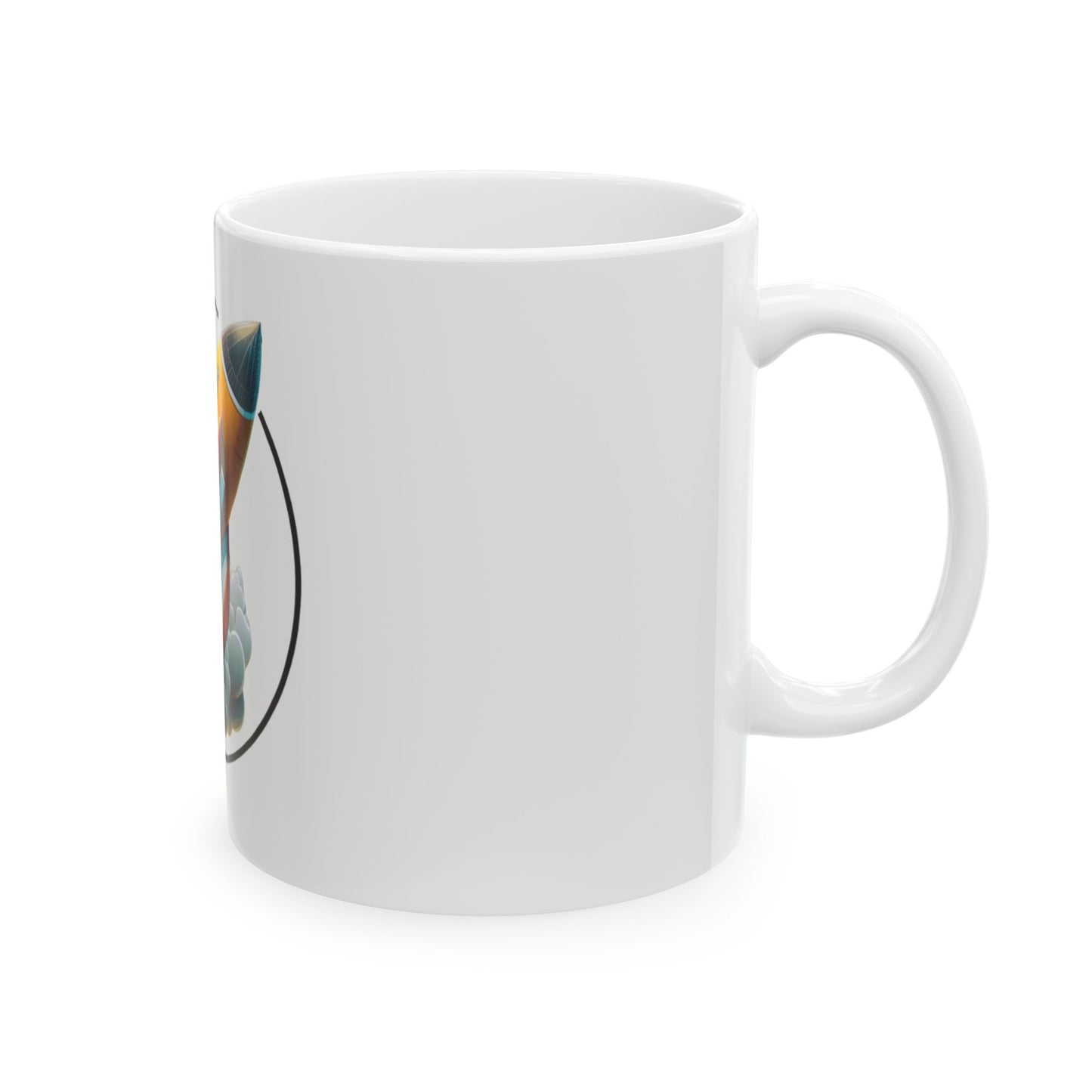 Rocket Launch Mug - Ceramic Coffee Cup for Space Enthusiasts