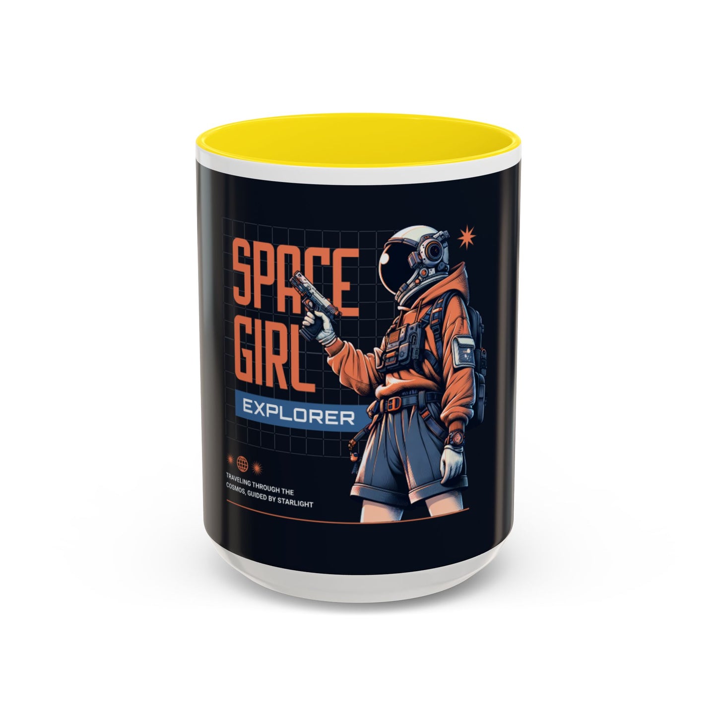 Space Girl Explorer Coffee Mug - Cosmic Astronaut Mug, Perfect Gift for Astronaut Lovers, Unique Space Decor, Birthday Gift, Coffee Lover's