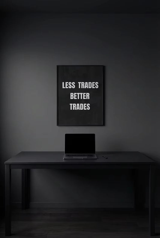 Less Trades Better Trades – Trader Discipline Poster