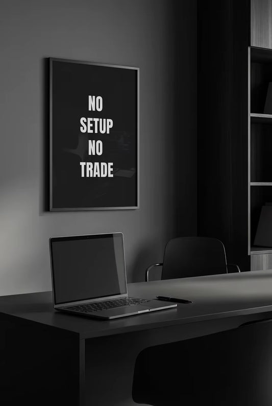 No Setup No Trade – Trader Discipline Poster