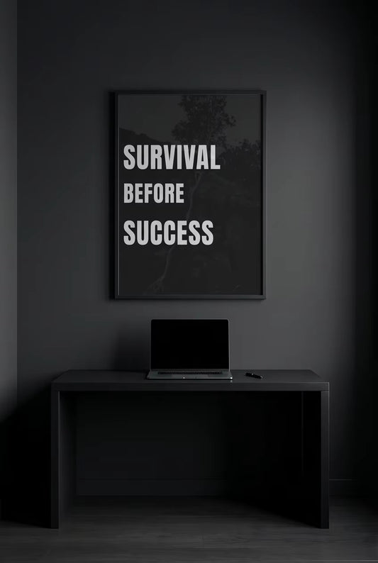 Survival Before Success – Trader Discipline Poster