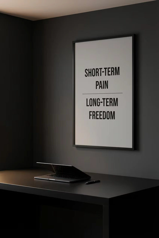 Long-Term Freedom - Entrepreneur Mindset Poster