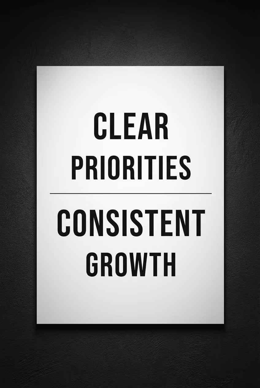 Consistent Growth - Entrepreneur Mindset Poster