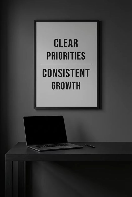 Consistent Growth - Entrepreneur Mindset Poster