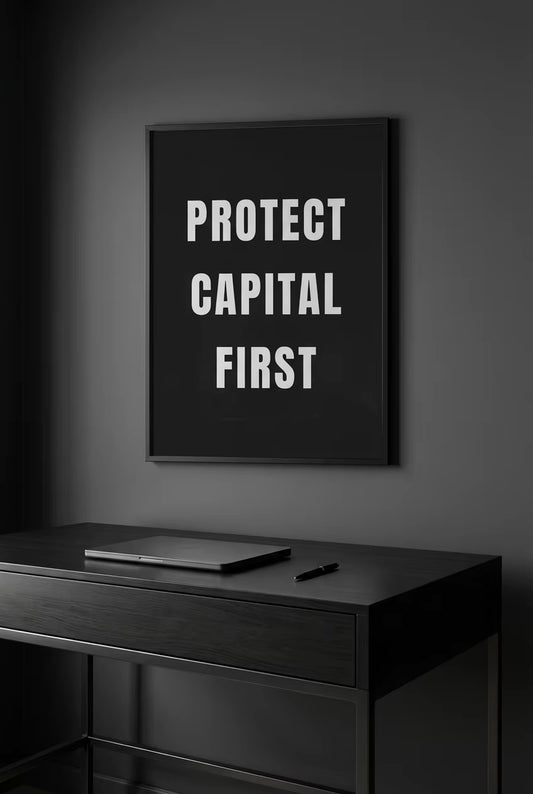 Protect Capital First - Trader Discipline Poster